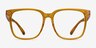 Freedom Clear Orange PlasticEyeglass Frames from EyeBuyDirect, Front View