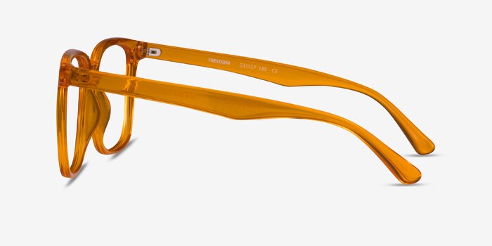 Freedom Clear Orange Plastique Montures de lunettes de vue d'EyeBuyDirect