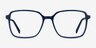 Nonchalance Blue AcetateEyeglass Frames from EyeBuyDirect, Front View
