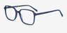 Nonchalance Blue AcetateEyeglass Frames from EyeBuyDirect, Angle View