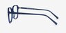 Nonchalance Blue AcetateEyeglass Frames from EyeBuyDirect, Side View