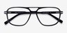 Spirit Black AcetateEyeglass Frames from EyeBuyDirect, Closed View