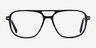 Spirit Blue Striped AcetateEyeglass Frames from EyeBuyDirect, Front View