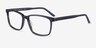 Shift Green Black Striped AcetateEyeglass Frames from EyeBuyDirect, Angle View