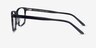 Shift Green Black Striped AcetateEyeglass Frames from EyeBuyDirect, Side View