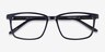 Shift Green Black Striped AcetateEyeglass Frames from EyeBuyDirect, Closed View