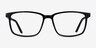 Shift Black AcetateEyeglass Frames from EyeBuyDirect, Front View