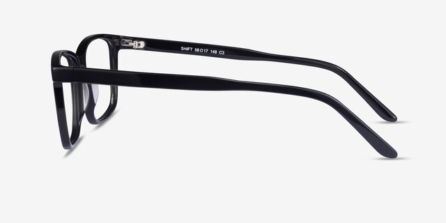 Shift Black AcetateEyeglass Frames from EyeBuyDirect, Side View