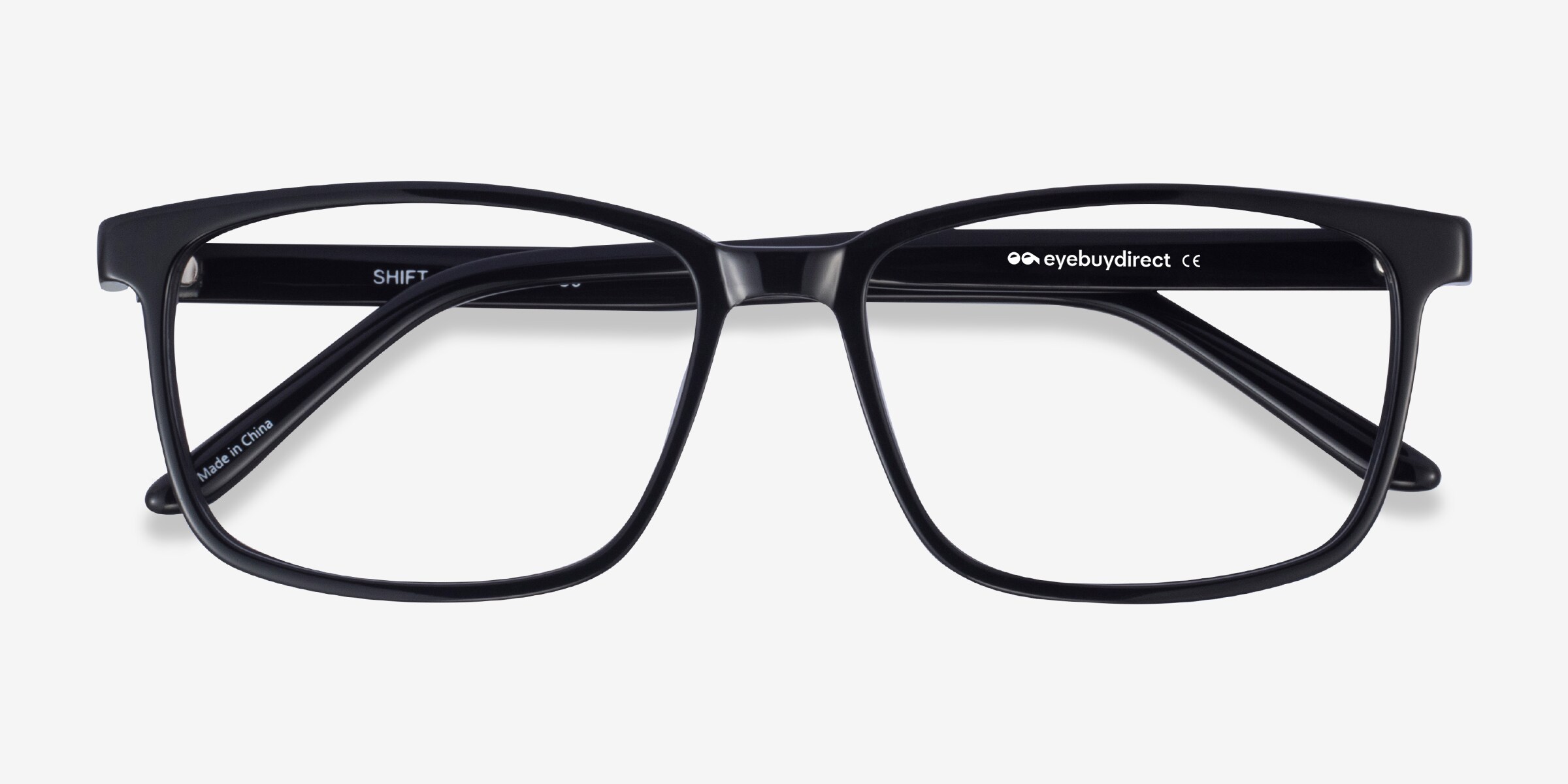 Shift Rectangle Black Glasses for Men | Eyebuydirect