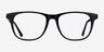 Easy Blue Striped AcetateEyeglass Frames from EyeBuyDirect, Front View