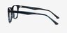 Easy Blue Striped AcetateEyeglass Frames from EyeBuyDirect, Side View