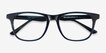 Easy Blue Striped AcetateEyeglass Frames from EyeBuyDirect, Closed View