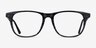 Easy Gray Striped AcetateEyeglass Frames from EyeBuyDirect, Front View