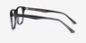 Easy Gray Striped AcetateEyeglass Frames from EyeBuyDirect, Side View