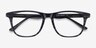 Easy Gray Striped AcetateEyeglass Frames from EyeBuyDirect, Closed View