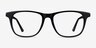 Easy Black AcetateEyeglass Frames from EyeBuyDirect, Front View