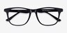 Easy Black AcetateEyeglass Frames from EyeBuyDirect, Closed View