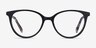 Friend Black Floral AcetateEyeglass Frames from EyeBuyDirect, Front View