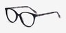 Friend Black Floral AcetateEyeglass Frames from EyeBuyDirect, Angle View