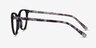 Friend Black Floral AcetateEyeglass Frames from EyeBuyDirect, Side View