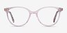 Friend Clear Pink Floral AcetateEyeglass Frames from EyeBuyDirect, Front View