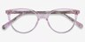 Friend Clear Pink Floral AcetateEyeglass Frames from EyeBuyDirect, Closed View