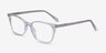 Cheesecake Clear AcetateEyeglass Frames from EyeBuyDirect, Angle View