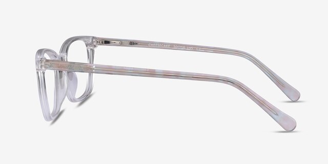 Cheesecake Clear AcetateEyeglass Frames from EyeBuyDirect, Side View