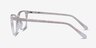 Cheesecake Clear AcetateEyeglass Frames from EyeBuyDirect, Side View