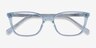 Cheesecake Clear Blue AcétateMontures de lunettes de vue d'EyeBuyDirect, Vue Rapprochée