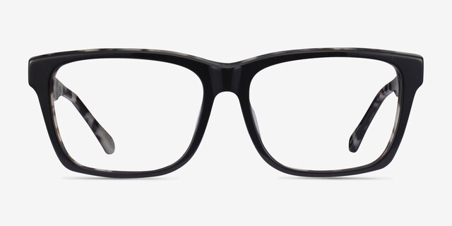 Shuffle Black Ivory Tortoise AcetateEyeglass Frames from EyeBuyDirect, Front View