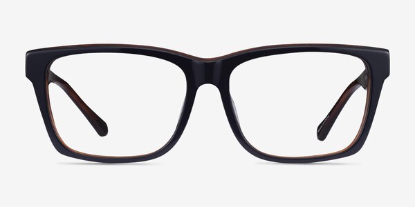 Shuffle Navy Brown Acétate Montures de lunettes de vue
