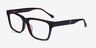 Shuffle Navy Brown AcetateEyeglass Frames from EyeBuyDirect, Angle View