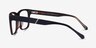 Shuffle Navy Brown AcetateEyeglass Frames from EyeBuyDirect, Side View