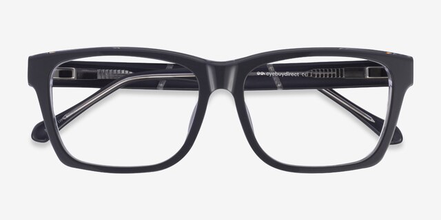 Shuffle Gray AcetateEyeglass Frames from EyeBuyDirect, Closed View