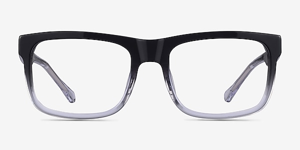 Ylem Black Clear Acétate Montures de lunettes de vue