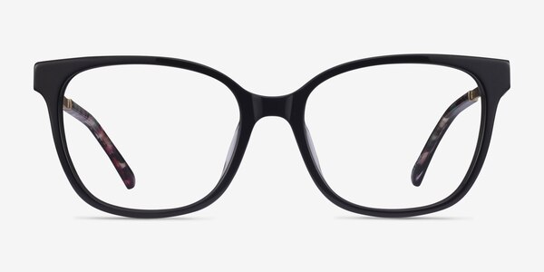 Miracle Black Gold Acetate Eyeglass Frames