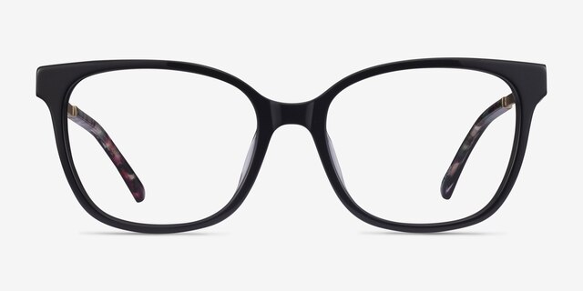 Miracle Black Gold AcetateEyeglass Frames from EyeBuyDirect, Front View