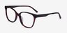 Miracle Red Tortoise  Black AcetateEyeglass Frames from EyeBuyDirect, Angle View