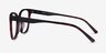 Miracle Red Tortoise  Black AcetateEyeglass Frames from EyeBuyDirect, Side View