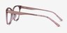 Miracle Pink AcetateEyeglass Frames from EyeBuyDirect, Side View