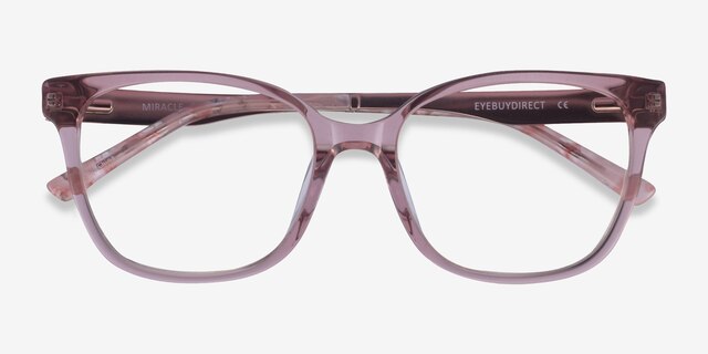 Miracle Pink AcetateEyeglass Frames from EyeBuyDirect, Closed View