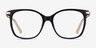 Celestial Black  Gold AcetateEyeglass Frames from EyeBuyDirect, Front View