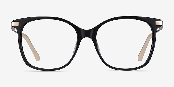 Celestial Black  Gold Acetate Eyeglass Frames