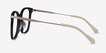 Celestial Black Gold AcetateEyeglass Frames from EyeBuyDirect, Side View
