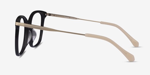 Celestial Black  Gold AcetateEyeglass Frames from EyeBuyDirect, Side View