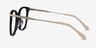 Celestial Black  Gold AcetateEyeglass Frames from EyeBuyDirect, Side View
