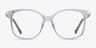 Celestial Clear  Gold AcetateEyeglass Frames from EyeBuyDirect, Front View