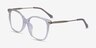 Celestial Clear  Gold AcetateEyeglass Frames from EyeBuyDirect, Angle View