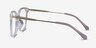Celestial Clear  Gold AcetateEyeglass Frames from EyeBuyDirect, Side View